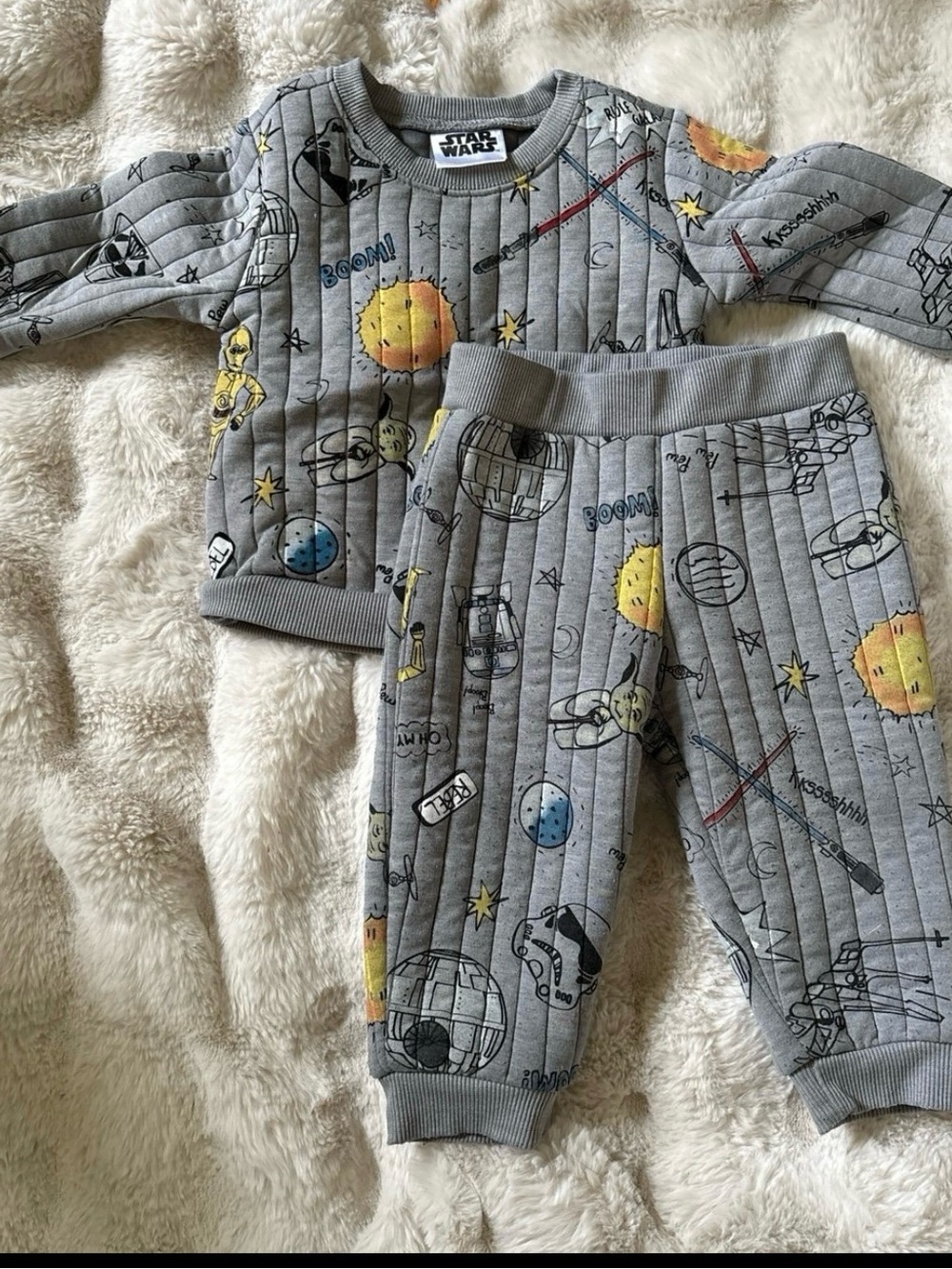 Star Wars Grey Quilted Lounge Set